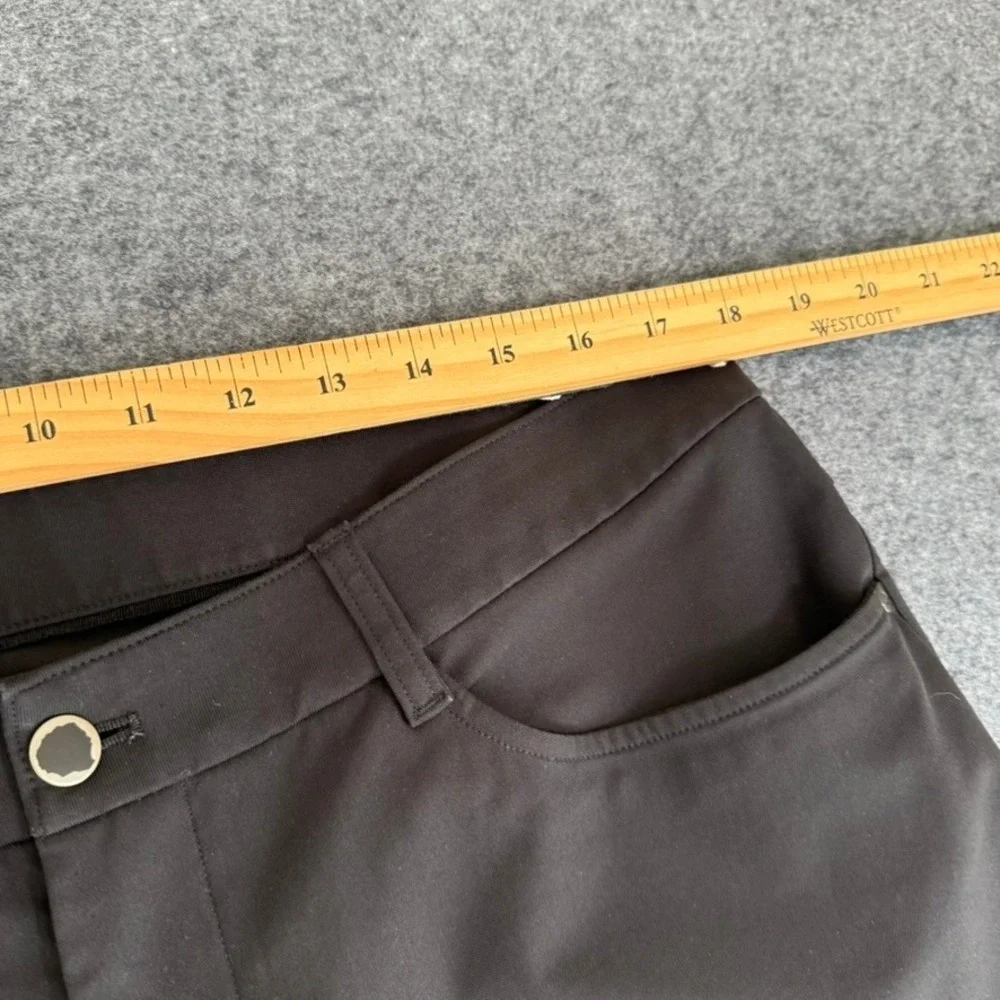 Lululemon ABC Classic Fit 5-Pocket Pant 36x29 Black Warpstreme Office Casual